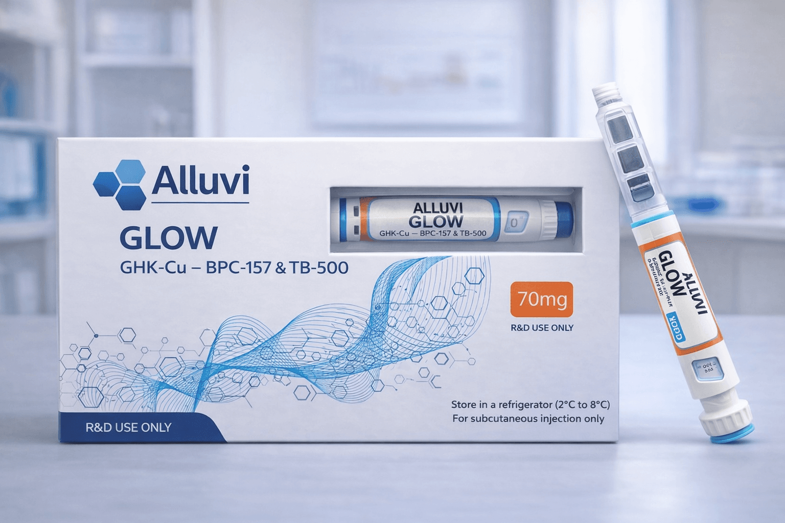 Alluvi Glow GHK-Cu – BPC-157 & TB-500 70mg
